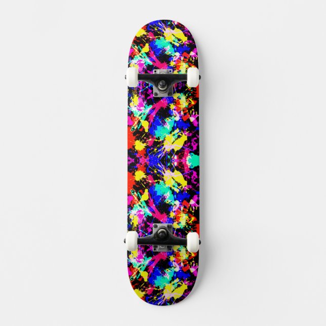 Niedliche farbige Spritzer-Lackkarosse Skateboard (Vorderseite)