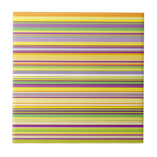 Niedliche farbige Streifen Design All-Over-Print-T Fliese