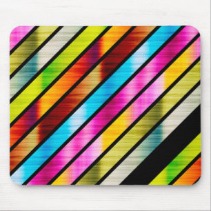 Niedliche, farbige Streifen Mousepad