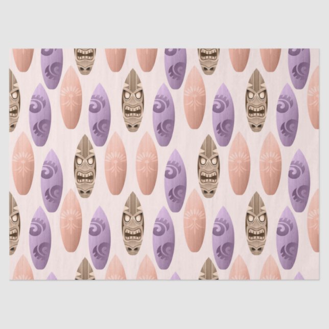 Niedliche Farbige Surfbretter - Deko Seidenpapier (Vorderseite)