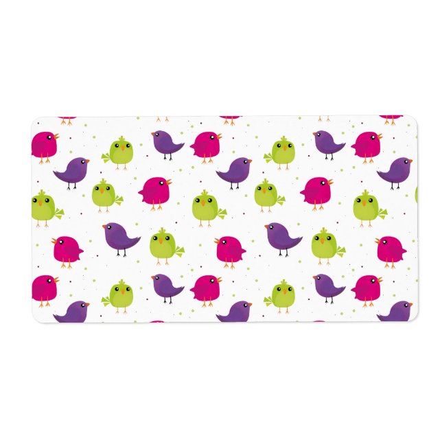 Niedliche, farbige Vögel (Vorne)