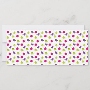 Niedliche, farbige Vögel Ankündigung