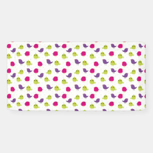 Niedliche, farbige Vögel Banner