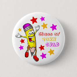Niedliche Farbige Vorschule / Kindergarten Abschlu Button