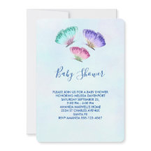 Niedliche farbige Wasserfarbenfrohe Schmetterlinge