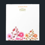 Niedliche farbige Wildblume Notizblock<br><div class="desc">Für weitere passende Marketing-Materialien kontaktieren Sie mich bitte unter maurareed.designs@gmail.com. Für weitere vorgefertigte Logos besuchen Sie logoevolution.co. Originelles Design von Maura Reed.</div>