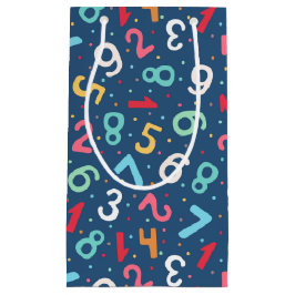 Niedliche farbige Zahlen Muster blaue Kinder Kleine Geschenktüte