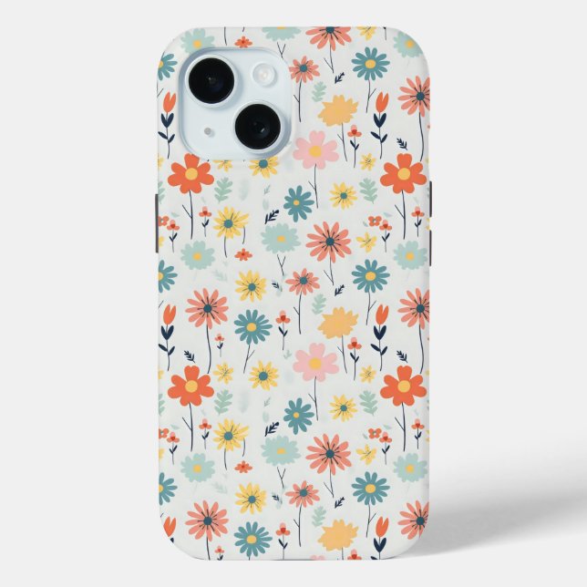Niedliche Farbigkeit der Blume Case-Mate iPhone Hülle (Rückseite)