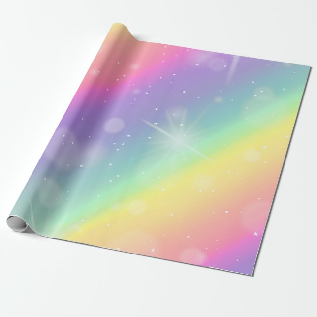 Niedliche Farbmonogramm Geschenkpapier (Ungerollt)