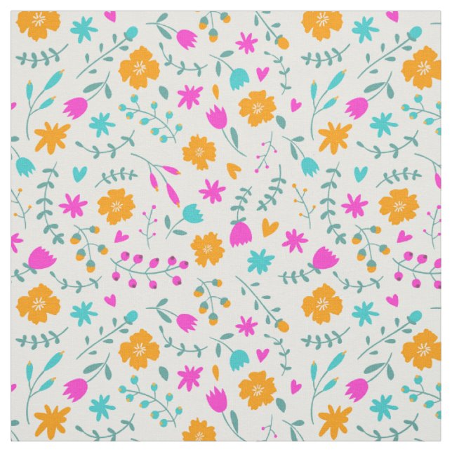 Niedliche Farbmuster der Blume Stoff (Muster)