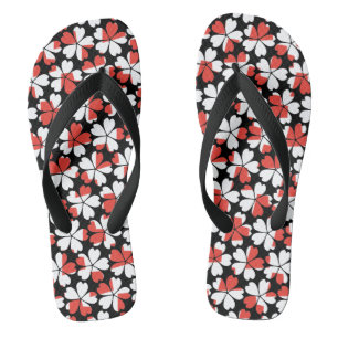 Niedliche Farbmuster für die Blume Flip Flops