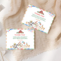 Niedliche Farm Barnyard Geburtstag Vielen Dank