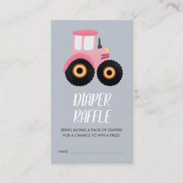 Niedliche Farm Girls Babydusche Windelwanne Begleitkarte