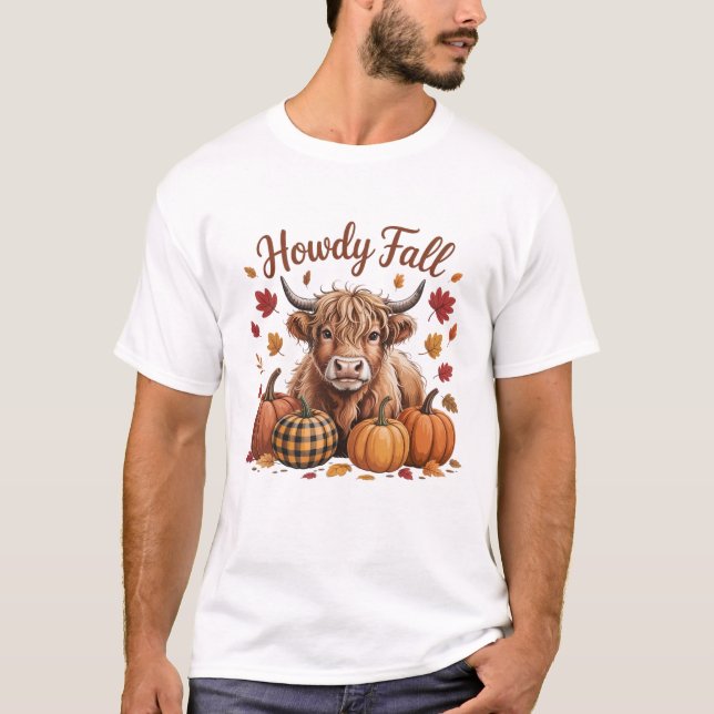 Niedliche Farm Tier Herbst Jahreszeit Geschenk Män T-Shirt (Vorderseite)
