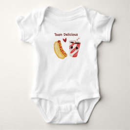 Niedliche Fast Food - Käwaii Junk Food Faces Baby Strampler