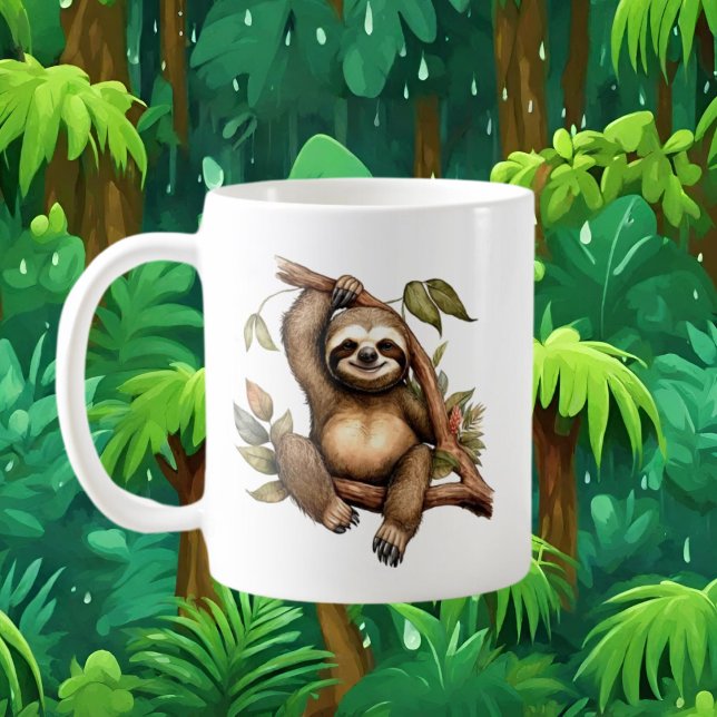 Niedliche Faultierfreunde hinzufügen Kaffeetasse (Von Creator hochgeladen)