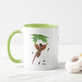 Niedliche Fee mit braunen Wings Kaffeemaschine Tas Tasse