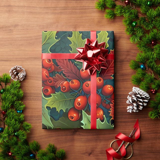 Niedliche Feiertage Geschenkpapier (Feiertagsgeschenk)