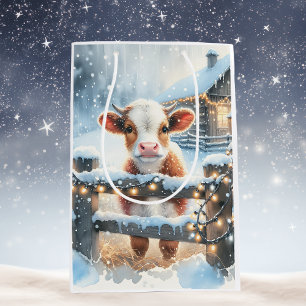 Niedliche Feiertage Mittlere Geschenktüte