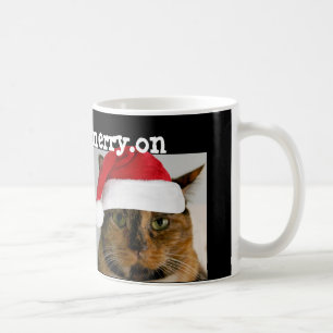 Niedliche Feiertags-Katze! get.your.merry.on Kaffeetasse