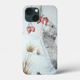niedliche Feldmaus Winterschneeszene Case-Mate iPhone Hülle