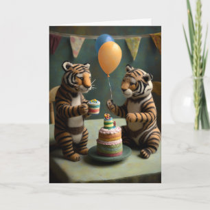 Niedliche Felge Tiger Geburtstagskarte Karte