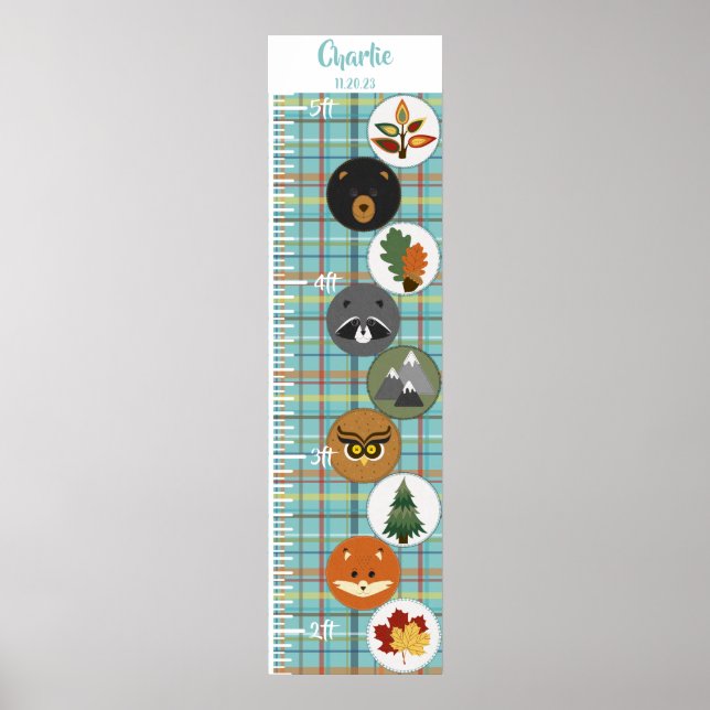 Niedliche Felt-Waldtiere Poster (Vorne)