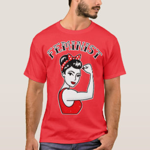 Niedliche Feministin Latina Rosie, Riveter Tattoo T-Shirt