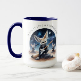 Niedliche Fennec-Füchse rocken Acousus Gitarren Tasse