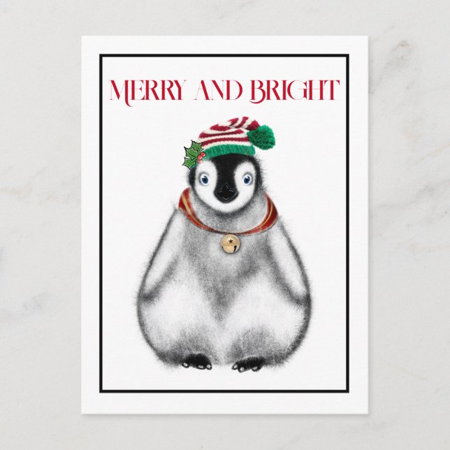 Niedliche Festtage Weihnachten Pinguin (Vorderseite)