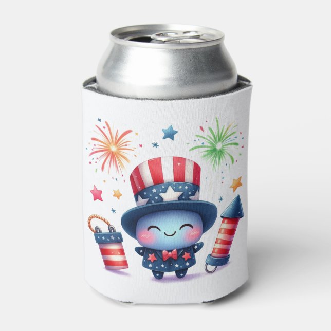 Niedliche Feuerwehr Dosenkühler (Kanne Vorderseite)