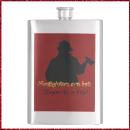 Niedliche Feuerwehrmänner sind heiß Flachmann