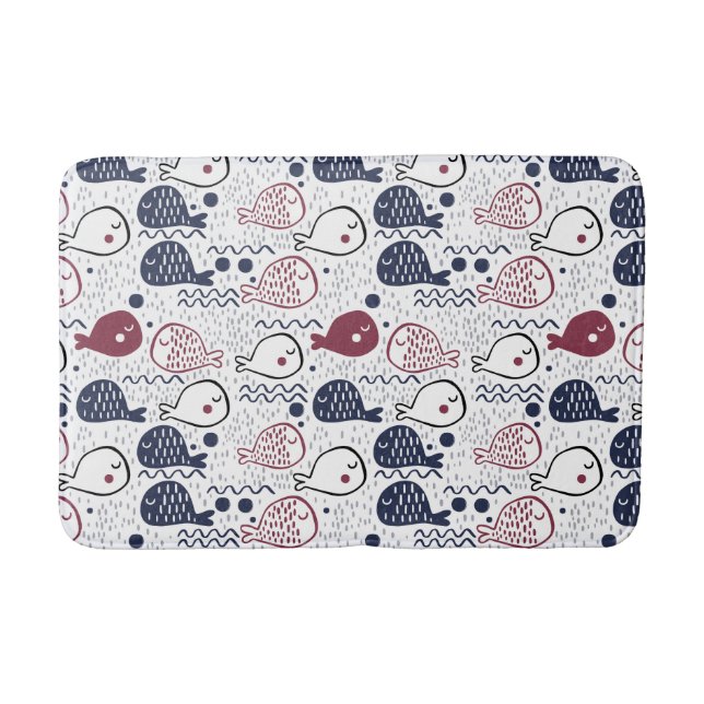 Niedliche Fisch Muster Badmatten Badematte (Vorderseite)