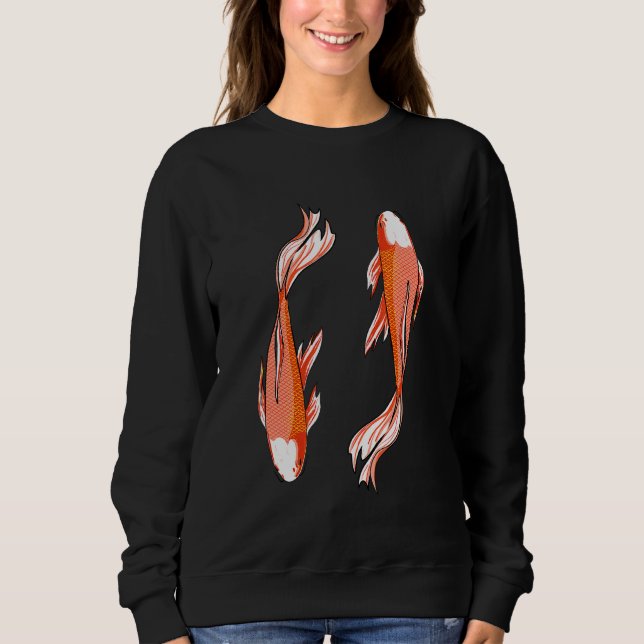 Niedliche Fischbekleidung Sweatshirt (Vorderseite)