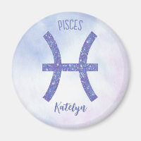 Niedliche Fische Astrologie Signieren Personalisie