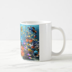 niedliche Fischentwurfs-Kaffee-Tasse Tasse