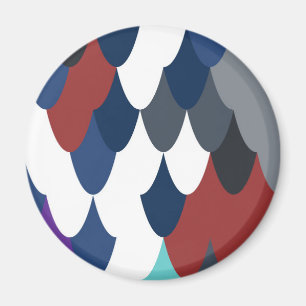 Niedliche Fischkruste-Muster Apfelüberwachungsband Magnet