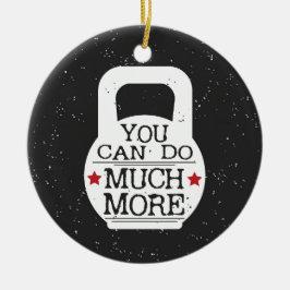 Niedliche Fitness Motivierend Workout Gym Kettlebe Keramikornament