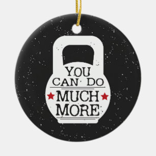 Niedliche Fitness Motivierend Workout Gym Kettlebe Keramikornament