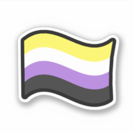 Niedliche Flag-Aufkleber Aufkleber
