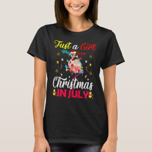 Niedliche Flamingo Lichter nur ein Mädchen, die Li T-Shirt