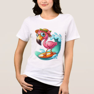 +niedliche Flamingo-Liebhaber Tri-Blend Shirt