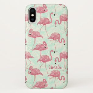 Niedliche Flamingo Muster individuelle Name Gehäus Case-Mate iPhone Hülle