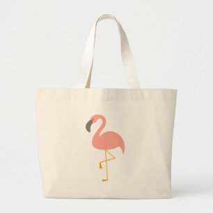 Niedliche Flamingo-Taschen-Tasche Jumbo Stoffbeutel
