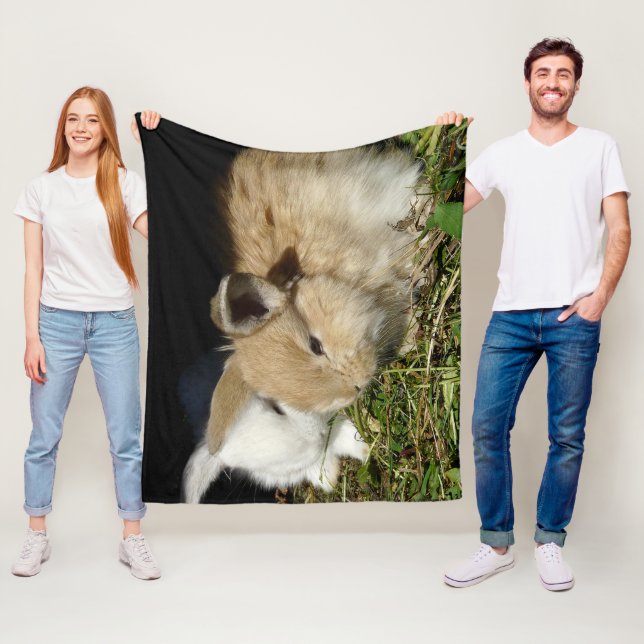 Niedliche, flauschige Bundsen Fleecedecke (Beispiel)