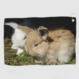 Niedliche, flauschige Bundsen Golfhandtuch