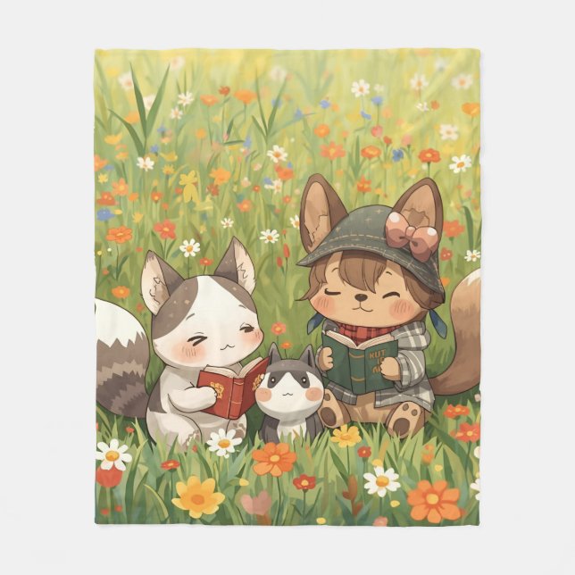 Niedliche Fleecedecke (Vorderseite)