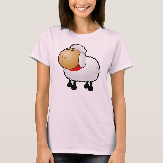 Niedliche Fliegenschaf T-Shirt (Vorderseite)