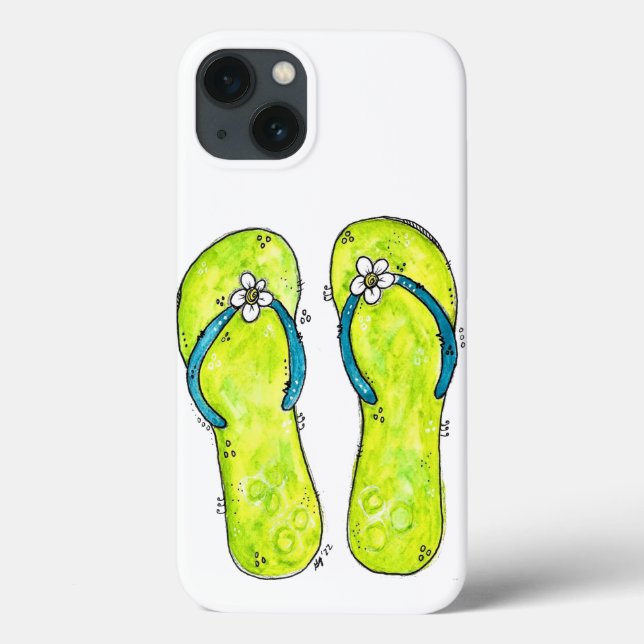 Niedliche Flip Flops Case-Mate iPhone Hülle (Rückseite)