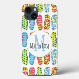 Niedliche Flip Flops Muster Monogramm Case-Mate iPhone Hülle